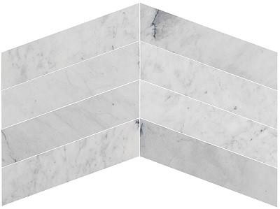 Marmuro plytelės CARRARA CHEVRON, 90 Eur, „Akmens klasika“ („Domus galerija“).