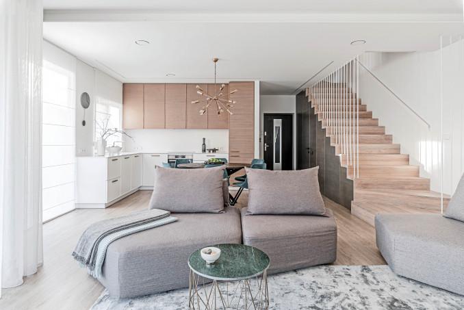 95 m² kotedžo interjeras