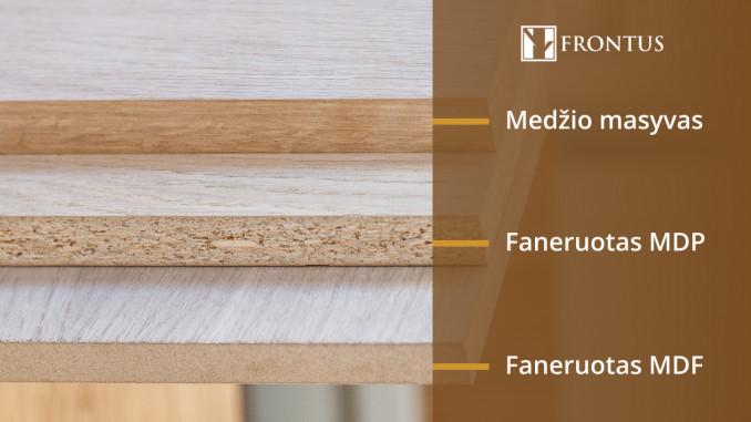 Medžio masyvo ir MDF plokščių skirtumai